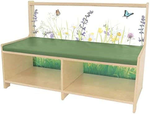 Whitney Brothers Nature View Straight Sofa, Natural UV, 17"L x 36"W x 24.25"H (WB0507)