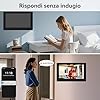 Honmidatek Sistema Videocitofonico Domestico Intelligente, videocitofono cablato con 2 Schermi da 7 pollici, Sblocco Remota, Audio Bidirezionale, RFID, visione notturna,per 2Famiglie