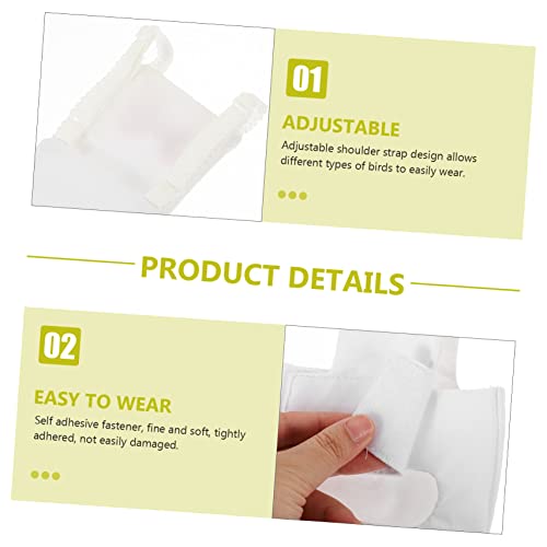 GANAZONO fraldas de pássaro voador roupa de pássaro reutilizável tamanho adequado para pássaros fral