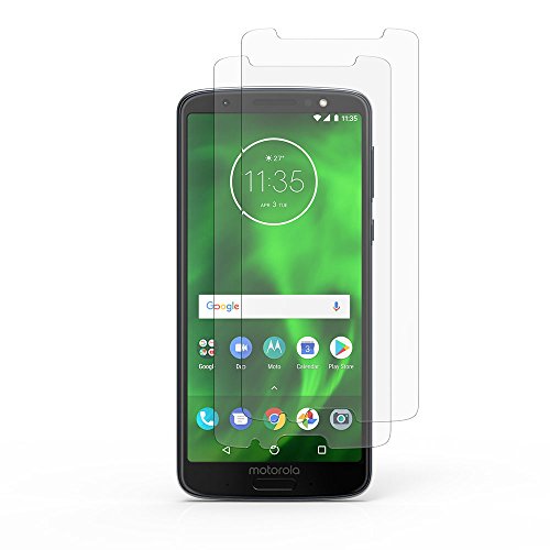 SoMi (2-Pack) Motorola Moto G6 Plus HD Clear Premium Tempered Glass Screen Protector, 9H Hardness, Premium Protection Shield, Anti-Fingerprint, Bubble Free, Touch Swipe Precision, Case-Friendly