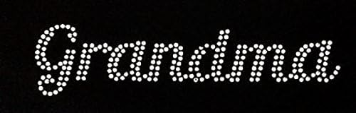 Grandma Word Rhinestone Iron on Transfer