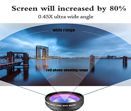 Image of Professional 3in1 Camera Lens Kit, 180 Degree Fish Eye Lens, 0.67X Wide Angle, 10X Macro Lens, Universal Clip HD Camera Lens Kit for iPhone, iPad, Android Smartphone & Tablets
