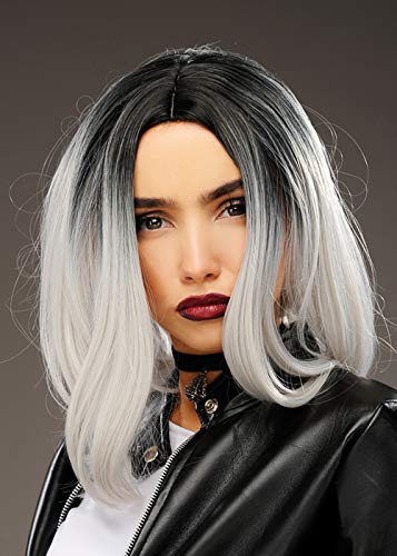 Magic Box Peluca en Blanco y Negro Estilo Novia de Chucky para...