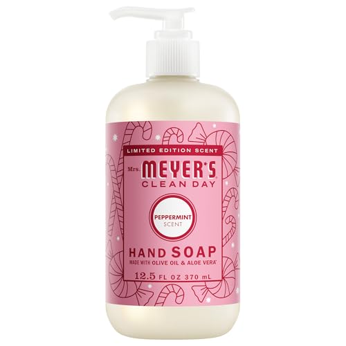 MRS. MEYER'S CLEAN DAY Hand Soap, Peppermint Scent, 12.5 Fl Oz Bottle