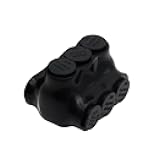 MAKERELE 1-Pack Insulated Dual Entry Connectors, 2/0-6AWG High-Temperature Rated, 3 Port Dual Insulated Inline Splice Connectors with Easy Re-Entry, Perfect for Challenging Electrical Splicing Tasks