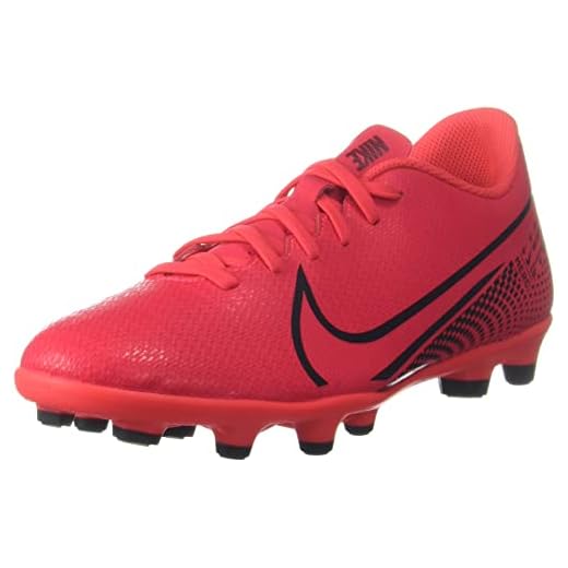 Nike Tênis de futebol infantil unissex, Carmesim a laser preto, 3.5 Big Kid