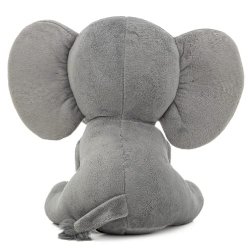 Kinrex Elephant Stuffed Animals – Stuff Animal Plush Toy For Babies Girls Boys, Elephants Plushie Teddy Bear Toys For Birth Stats Baby Shower Infant Newborn Boy & Girl, Gray Measures 9 Inches #TOP3