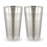 BEFOY Pint Cup - 16oz Double Layer Cup Wall Stainless Steel Unbreakable Hot & Cold Drinking Cups for