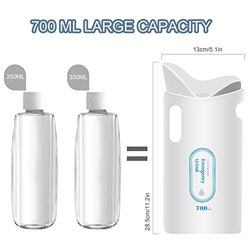 Globalstore Disposable Urine Bags For Men Women 12Pcs Pee Bags For Travel Camping, Portable Urinals Vomit Bags, 700Ml Large Capacity Emergency Toilet For Adults Kids Children #TOP5