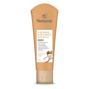Herborist, Body Butter, 80g, Paradise Coconut Pack of 1
