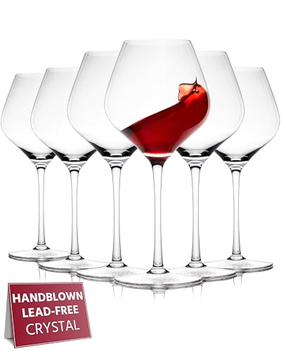 Gusto Nostro Set di 6 Calici Vino in Cristallo, 650