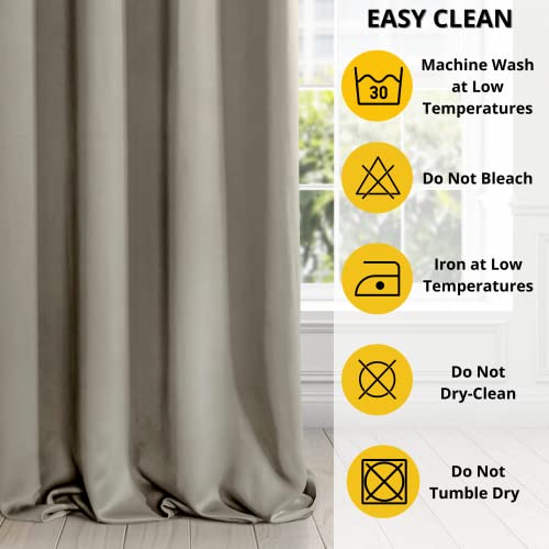 Eurofirany LOGAN Extra Long Blackout Curtain, 1 Unit Rod Pocket, Rufflette Tape - Image 3