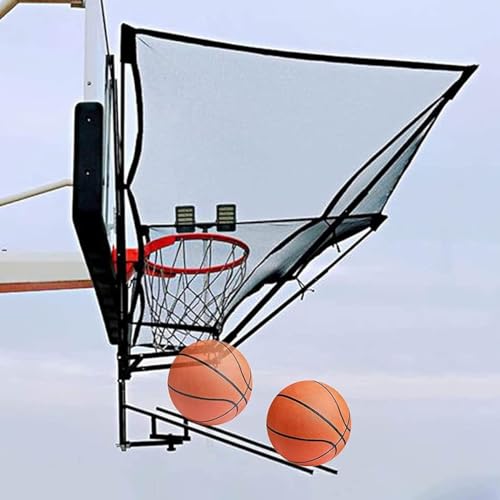 BTDGHY Portable Basketball Shooting Machine, Automatic Shot Return Net With