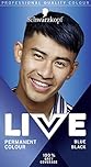 Schwarzkopf Live Men Permanent Hair Colour, Fade Resistant Hair Dye for Him, 090 Blue Black Shade