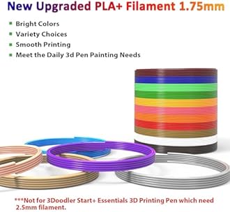 16-Color 320ft PLA 3D Pen Filament Refills - 1.75mm, Kids Safe, 250 Stencils eBook - for SCRIB3D P1 and MYNT3D Pens