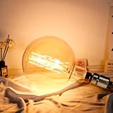 TIANFAN Antike LED-Lampen Riesige dekorative Glühbirne 8W Dimmbare E27-Basis 220 / 240V 600Lumen Supergelb Warm (G200)