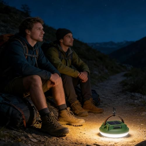 Lampes solaires de camping rechargeables avec 4 modes pour éclairage extérieur - 2