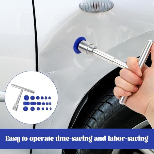 Luxiremi 1 Pcs Car Dent Repair Kit Car Paintless Dent Puller Car Dent Removal Tool mit 18 Dichtung Saugnapf Automotive, Car Dent Repair Kit für Car Body Damage Repair für Automobile.