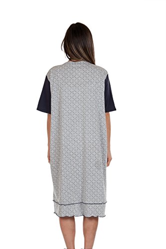 Robe de maternité pour la clinique ouverte devant en coton doux Premamy