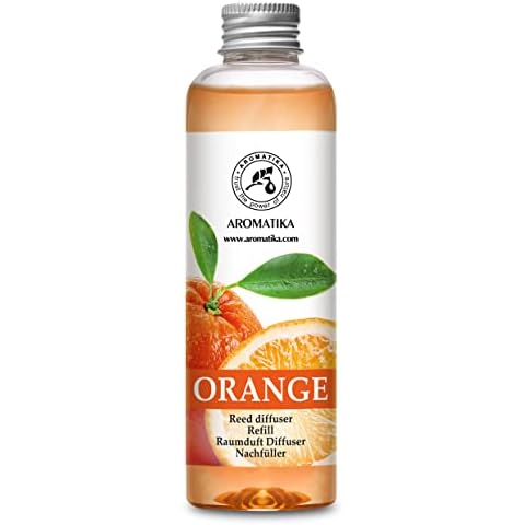 Orange Reed Diffuser Refill with Essential Oil Cover