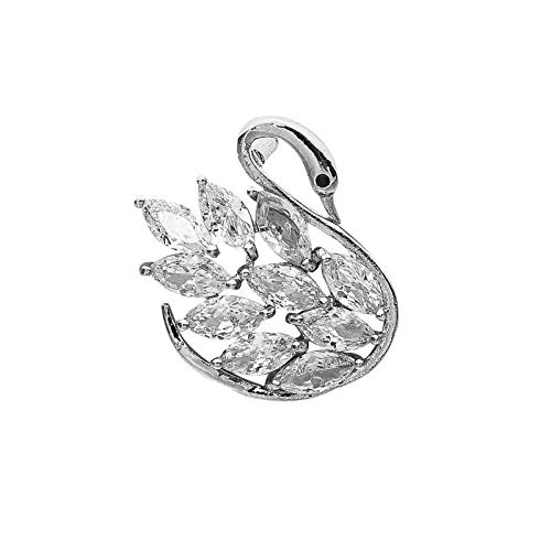 Stylish a mini swan brooch