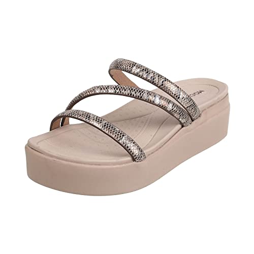 Image of Mochi Women Wedge Heel Comfort Sandal