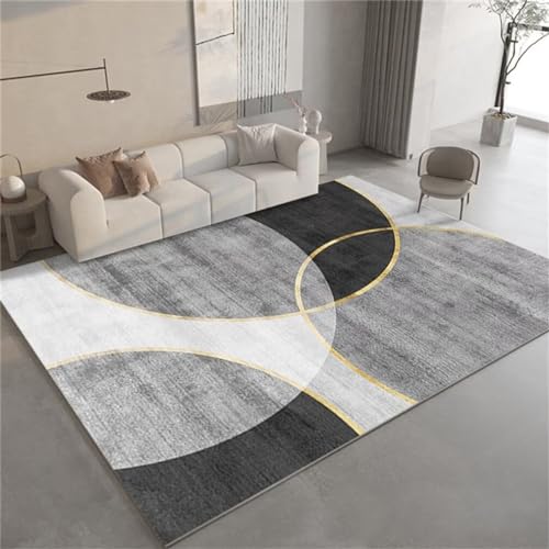 Tapis doux décoration chambre ado garçon gris moderne