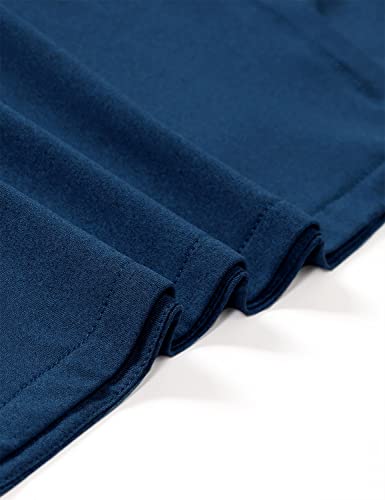 Plus Size Workout Clothing For Women Exercise Clothes Sports Shirts Moisture Wicking Yoga Tops Tee Apparel 3X Dark Blue #TOP6