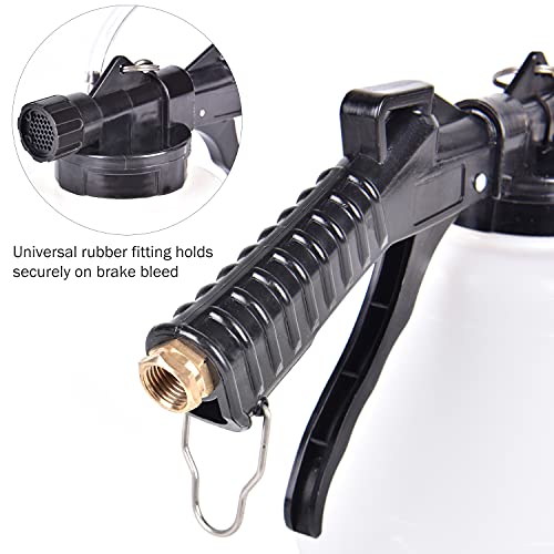 Aa36 Brake Bleeder Kit,Pneumatic Brake Fluid Bleeder Tool With 4 Master Cylinder Adapters,1L Brake Fluid Bleeder Kit With Hanging Hook For Auto Car Truck Motorcycle Use #TOP6
