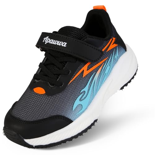 Apawwa Unisex Kinder Schuhe Jungen Mädchen Sneakers Kinderschuhe Laufschuhe für Jungs Mädels Jungen Sportschuhe und Mädchen Sportschuhe G1856 Color Orange Size 32