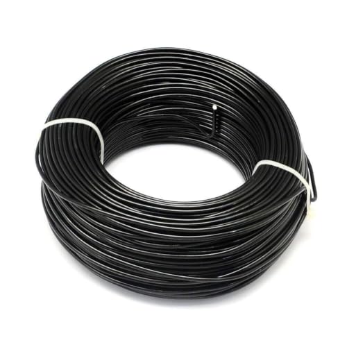 Image of Beadsnfashion 10 Meters Aluminium Craft Wire for Art & Craft, Jewellery Design, Wire Wrapping, Flower Decoration, Floral Arrangement and DIY Handmade Projects (Black, 1 MM)