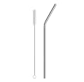 HUNCHA Metal Straws Stainless Steel Straws 10.5" Drinking Straws Reusable, Perfect for Cocktail, Cleaning Brush for 20/3