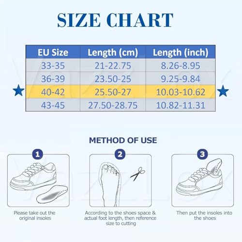 Image of VazzLox Orthotic Arch Support Shoe Insoles, Children Pu Cushioning Inserts, Shock Absorption Velvet Surfaces Deep Heel Cup Inner Sole for Flat Feet, Plantar Fasciitis, Feet Heel Pain Relief
