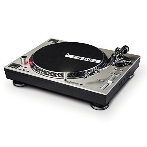 Reloop AMS-RP-7000-SLV Quartz Driven DJ Turntable with Upper-Torque Direct Drive, Silver...