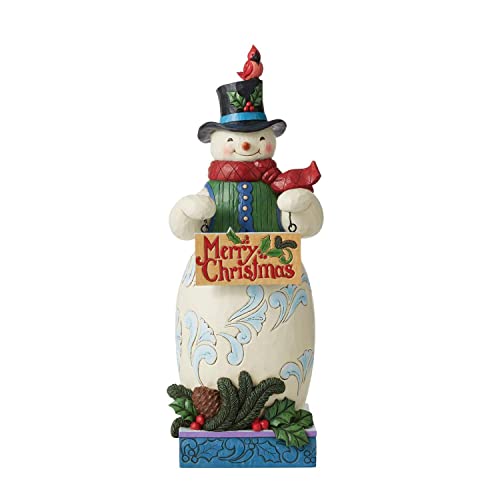 Bonhomme de neige Jim Shore grande statue bienvenue décoration maison