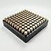Metalandbrassco 9mm Reloading Tray 100 Round Capacity Loading Block Cartridge Organizer for Handgun Reloading Bench Use-Black