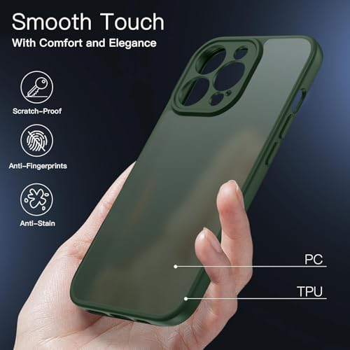 Coque iPhone 15 Pro KPPIT antichoc et translucide vert - 4