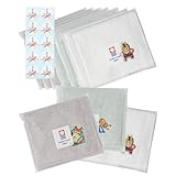 [ asoboze ] ハンドタオル 今治タオル 10枚セット お年賀 干支刺繍 お配り 個包装 シール付き 中厚 22×22cm 綿100% 日本製 タオルハンカチ moffin モフィン アソ (10枚セット・刺繍アソート) cy-mf319-h10-a-etoas-ong