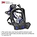3M Secure Click Full Face Reusable Respirator with Large Lens, Speaking Diaphragm and Push Button Seal Check, FF-803, Painting, Sanding, Chemical Clean-up, Sawing, Large