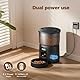 Futterautomat Katze Katzenfutter Automat und Katzenbrunnen: Futterspender Hunde mit Programmierbarem Timer 6 Mahlzeiten pro Tag - 3L Futterspender und 2.4L Trinkbrunnen für Kleine/Mittlere Haustiere
