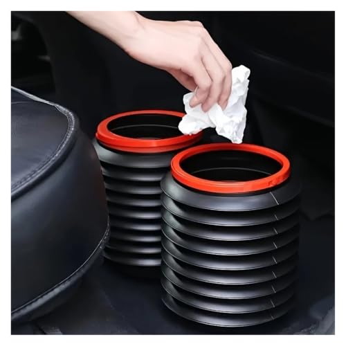 Contenedor de basura para coches de 4L y cubo liquido impermeable para limpieza interior 3