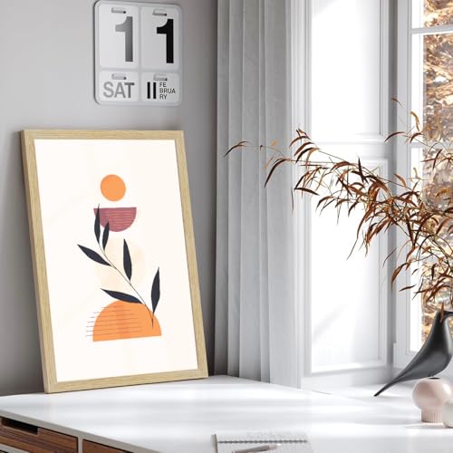 Image of ArtX Paper Bohemian Nature Wall Painting For Living Room Decoration, Boho Framed Painting for Wall Decoration, Wall Decor For Bedroom, Multicolor, 12.0 x 18.0 inches, Set Of 3