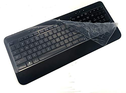 Transparent Clear Silicone Keyboard Cover protectors for Logitech MK540 K540 MK545 K545