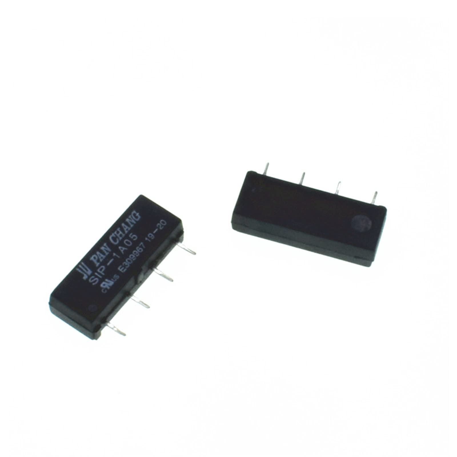 GJZIFGFWQ 5PCS 5V/12V/24V Relay SIP-1A05 SIP-1A12 SIP-1A24 Reed Switch 4PIN for PAN(SIP-1A05)