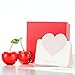RONG KRISTO Crystal Cherry Decor - Glass Fruit Decor- Red Home Collectibles for Kitchen, Living Room