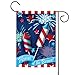Toland - Home Of The Brave - Decorative Patriotic Summer Independence Firework USA-Produced Garden Flag