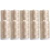 Connecting Threads 100% Cotton Solid Natural Fat Quarter and Matching Thread Set - 10 Fat Quarters and 10 Spools of Thread (Natural, True Colors)