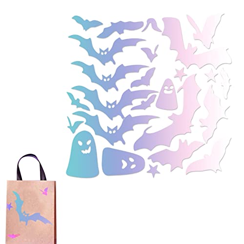 Decalque de fantasma de janela - Adesivos duráveis de Halloween | Adesivos de fantasma de Halloween