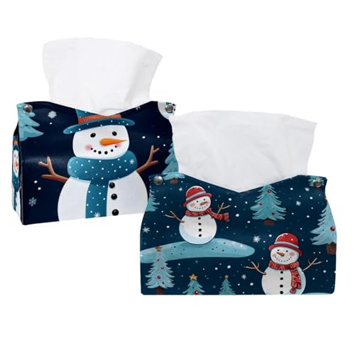 Housse boîte à mouchoirs Noël lot de 2, cadeau idéal pour les fêtes