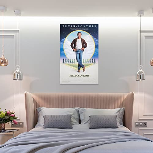 Field Of Dreams Retro Movie Poster Room Aesthetics Wall Art Paintings Canvas Wall Decor Home Decor Living Room Decor Aesthetic 24X36Inch(60X90Cm) Frame-Style #TOP7